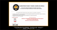Desktop Screenshot of canadianmineralanalysts.com